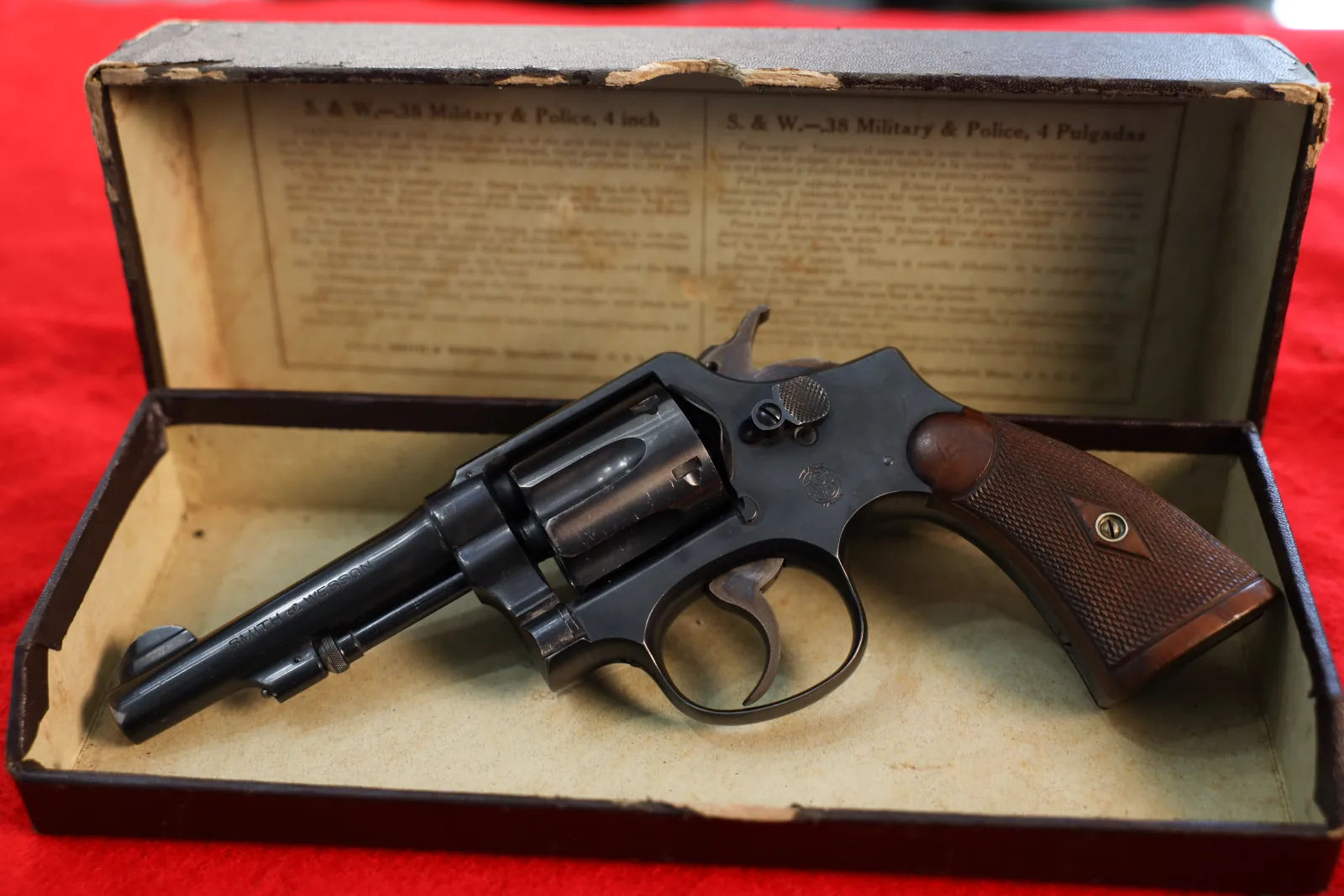 Smith & Wesson .38 Military & Police revolver in its original box